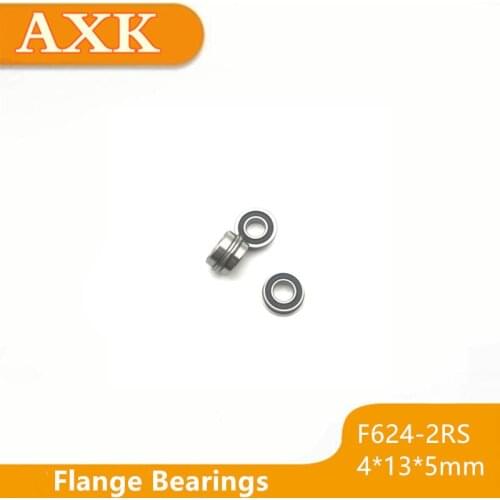 2019 New Arrival F624-2rs Bearing 4x13x5mm ( 10 Pcs ) Abec-1 Miniature Flanged F624rs Ball Bearings Rf-1340dd Free Shipping