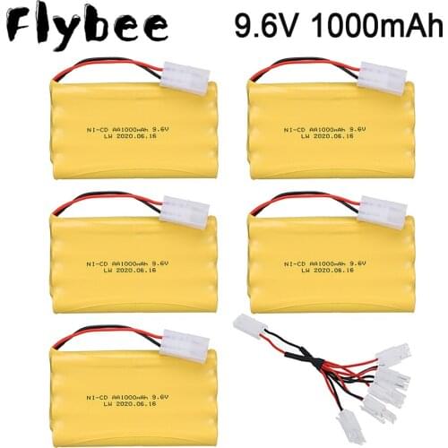 9.6V NICD Battery For RC toy car rc Tanks rc Trucks rc Boat rc gun Robot 9.6v 1000mah AA batteries and charger cable for RC car