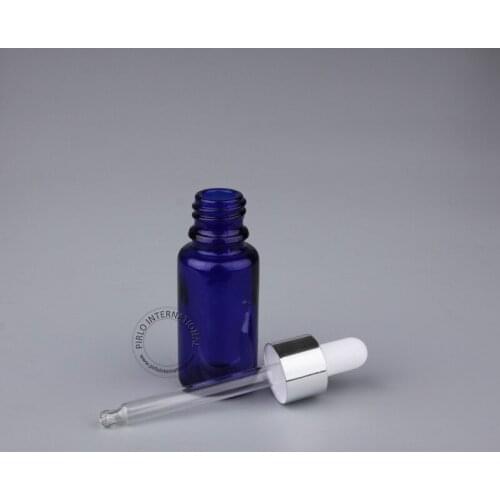Free Shipping Wholesale 15ml/15cc Cobalt Blue Essential Oil Bottle 0.5oz High Quality Glass Dropper Bottle Small Glassware