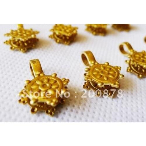 BRO940 Tibetan brass kingkong wheel clips,Buddhist Prayer beads malas counter clips