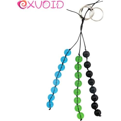 EXVOID Crystal Anal Plug Prostate Massager Long Anal Beads 8 Balls Sex Shop Sex Toys for Women Men Gay Butt Plug for Beginner