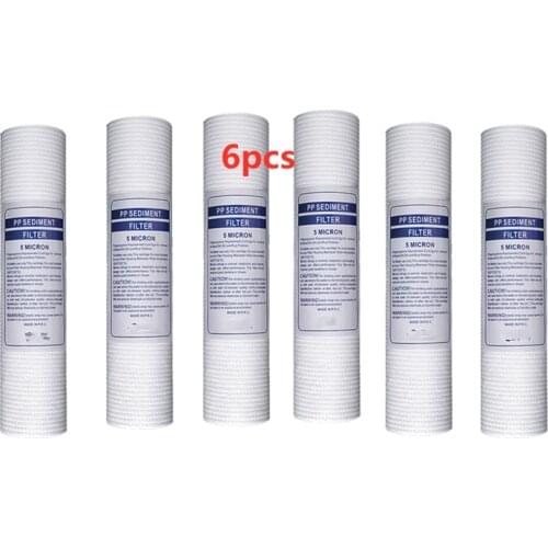 PP Cotton Filter Water Purifier Filter parts Sediment Filters for Reverse Osmosis system (5 Micron) 2.5" x 10" Cartridges