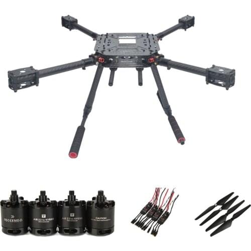 Flyroun LX450 Drone with F450 Frame T-motor Air Gear 450 4PCS 2216 KV880 Motor 2Pair 1045 Heli Multi-Rotor with Landing Gear