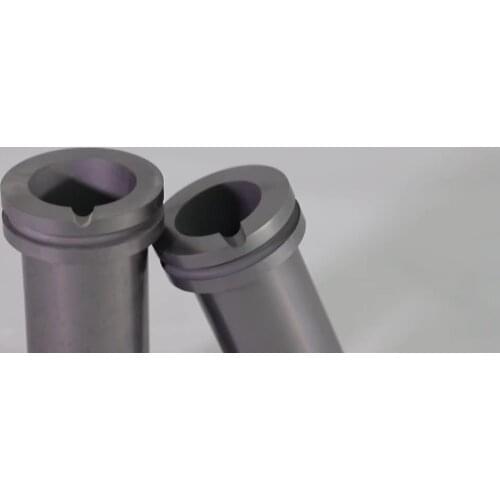Yihui brand graphite e melting crucible with neck for electrical melting furnace