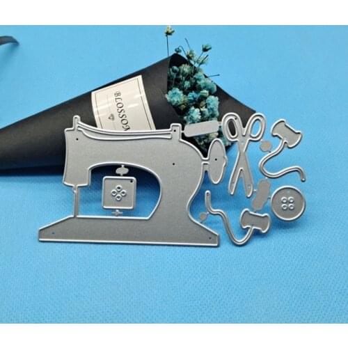 H55A Sewing Machine Metal Cutting Dies Stencil DIY Scrapbooking Album Paper Card Template Mold Embossing Decoration