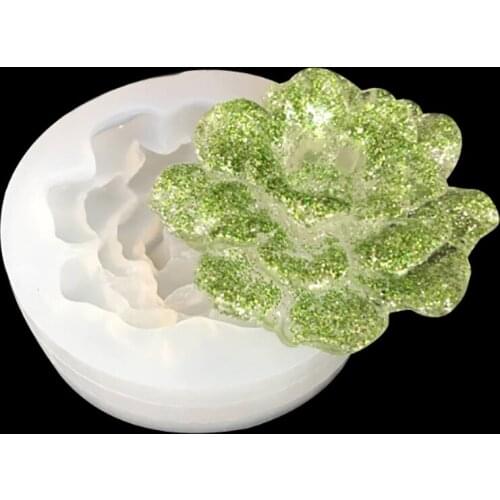 Crystal Flower Epoxy Silicone Mold For DIY Epoxy UV Resin Plastic Manual Flower Container Glossy Polished