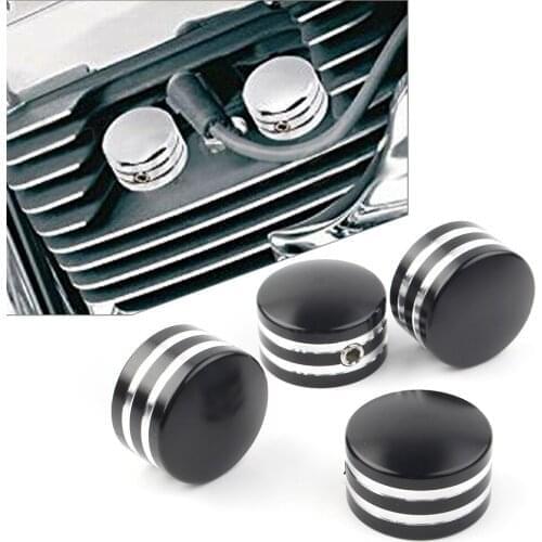 4pcs Aluminum Motorcycle Head Bolt Nut Covers Set For Harley Sportster XL 883 1200 1986-2017 Twin Cam 1999-2017
