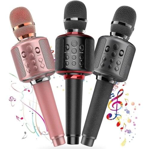 GOODAAA Karaoke Microphone 40PCS Wireless Portable Handheld Mic Speaker Bluetooth Singing Machine for Home KTV Parties