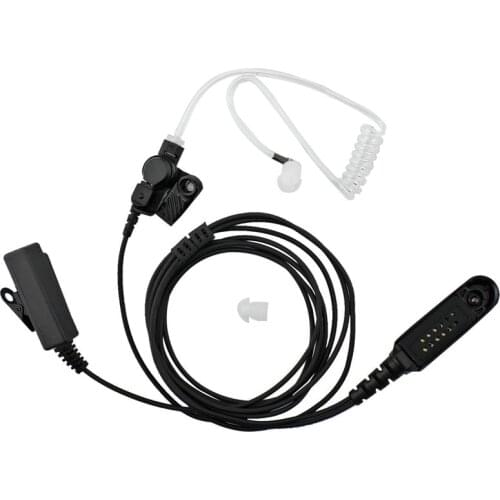 Multi-Pin Acoustic Air Tube Earpiece PTT MIC Headset for Motorola GP328 GP338 GP340 GP380 GP1280 PRO5150 GP329 GP339 Radio