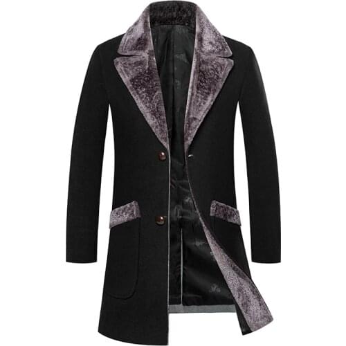 Men Long Coats Casual Trench Woolen Coats New Men Autumn Winter Long Jackets Trench Coats And Jackets Men Large Size Jackets