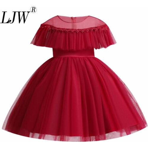 2021 new lace pompous dress Princess Dress birthday Carnival dress baby party dress summer cake girl Princess Dress 3-10 years