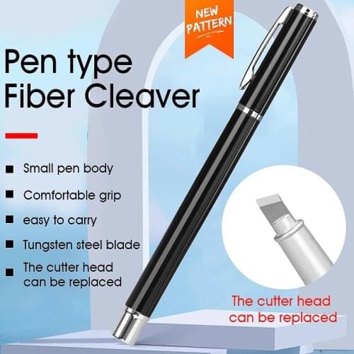 COMPTYCO Fiber Cutting Pen Diagonal Tungsten Fiber Cleaver Pen Optical Fiber Cleaver Pen Type Cutter Cleaving Tool Blade Durable
