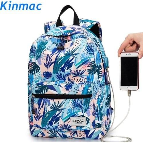 Brand Kinma Backpack Laptop Bag 15",15.6 Inch, Blue Seaweed Shoulder Compute Bag For Macbook15.4,Business,School,DropShip F153