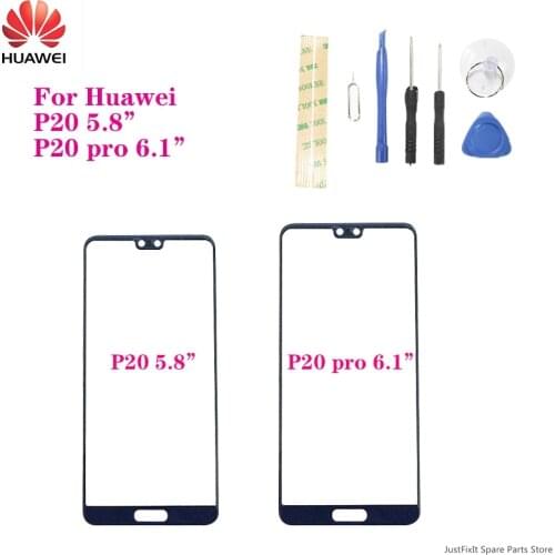 Touch Screen Glass For Huawei P20 P20Pro LCD Display Panel Front Outer Glass Lens Spare Parts Replacement