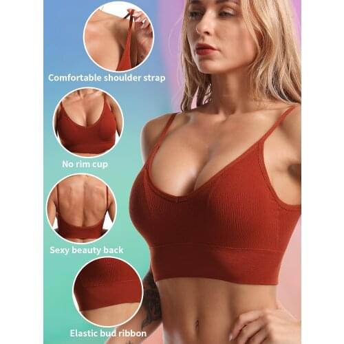 Sport Bra Women Underwear Bralette Push Up Bra Seamless Bras Without Underwire Спортивный бюстгальтер освобожденный
