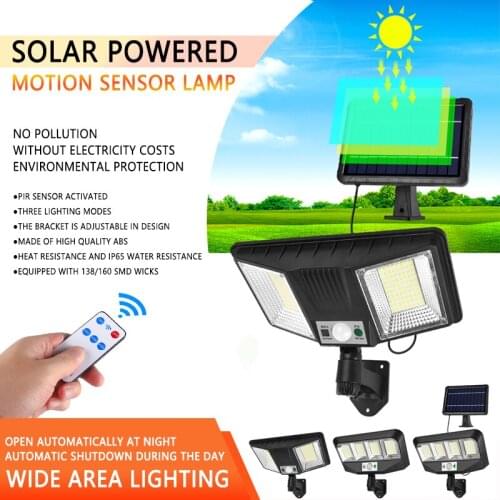 LED Solar Light Outdoor Human Motion Sensor Wall Lamp Waterproof Split Type Street Light For Garden Lawn Courtyard Decoration