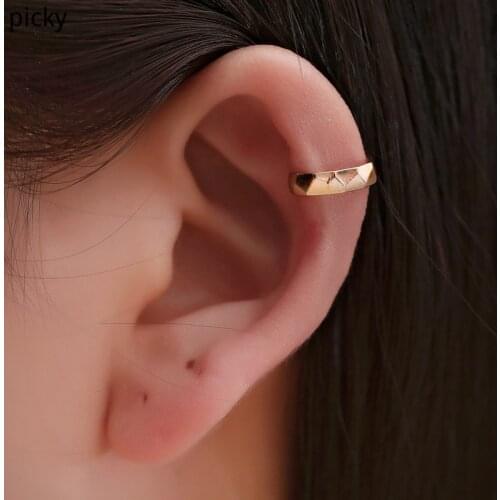 Vintage Ear Cuff Womens Earrings Ear Wrap Clip on Earrings Without Piercing Fake Piercing Punk Ear Clips 2020 Gold Color