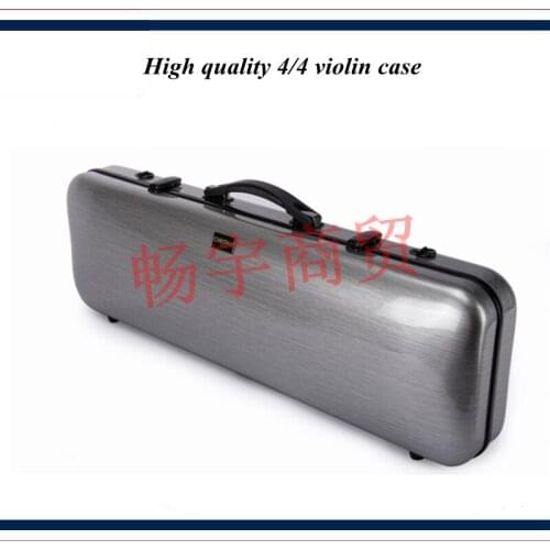 High quality Professional violin case 4/4 FRP carbon fiber silver gray Fashion style violin parts violin accessories 031