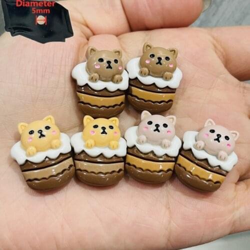 1PCS Resin Cute Cartoon Fridge Magnetic Sticker Kawaii Cat In Cup Refrigerator Magnet Creative Home Decoration Children Gifts