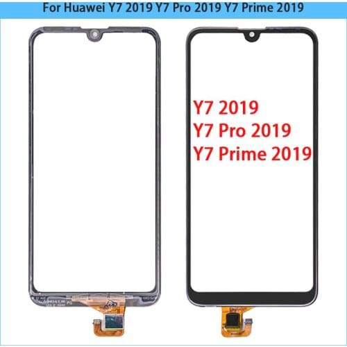 10PCS New Y7 2019 TouchScreen For Huawei Y7 Pro 2019 Y7 Prime 2019 Touch Screen Panel Sensor Digitizer Lcd Front Glass Replac