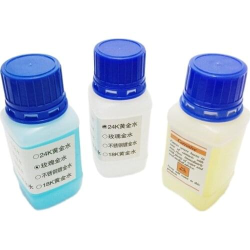 100ml White Gold Plating Solution 24k 18k Electro Plating Liquid Jewerly Tools