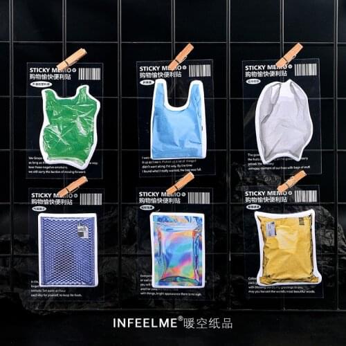 30 Sheets Happy shopping series Memo Pad Kawaii Stationery N Times Sticky Notes Portable Notepad School Office Supply Papeleria