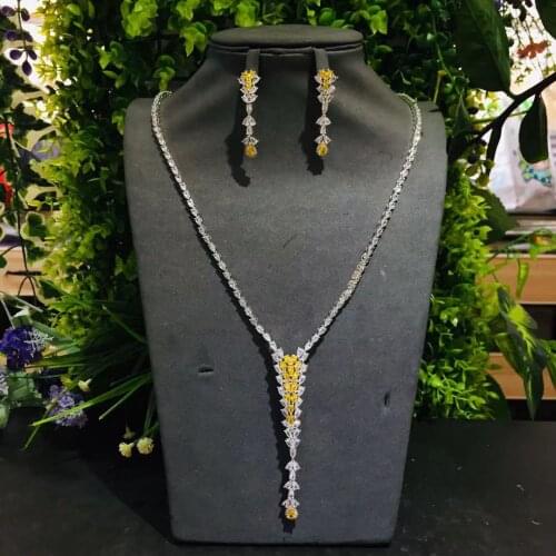 Accking 4pcs Bridal Zirconia Full Jewelry Sets For Women Party, Luxury Dubai Nigeria CZ Crystal Wedding Jewelry Sets