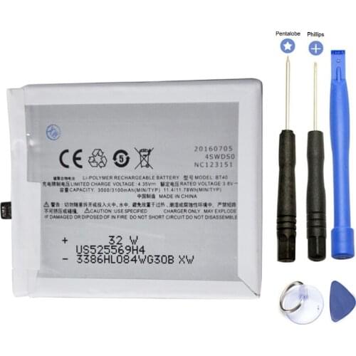3100mAh BT40 BT-40 Battery ForMeizu MX4 M460 M461 replacement backup bateria Batteries with repair tools