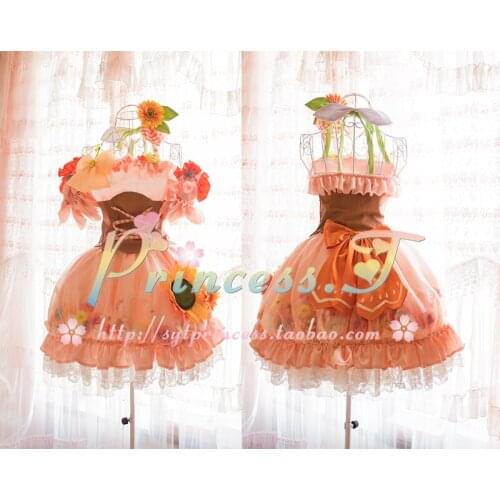 Anime Love live All Menber Aqours LLSS Flower Circle Outfit Lolita Dress Cosplay Costume For Women Halloween Free Shipping 2019