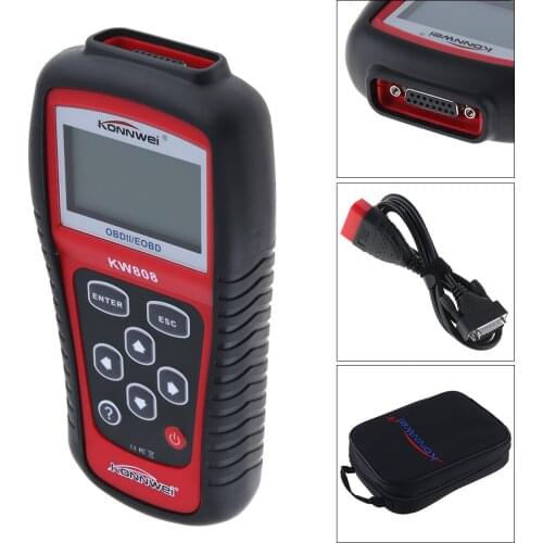 KW808 automatic intelligent 12V car fault diagnosis instrument detection decoder scanner car code reader tool battery detector