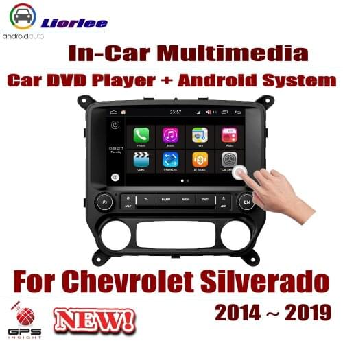 Car Android System 1080P IPS LCD Screen For Chevrolet Chevy Silverado 2014-2019 DVD Player GPS Navigation