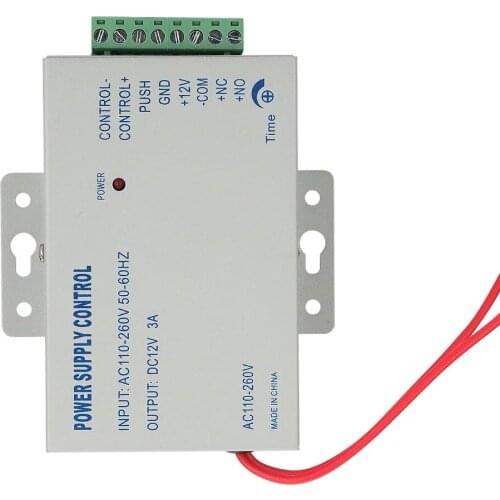 AnjieloSmart AC 110-240V IN to DC 12V 3A Power Supply For Door Access Control Worldwide Voltage Free Shipping