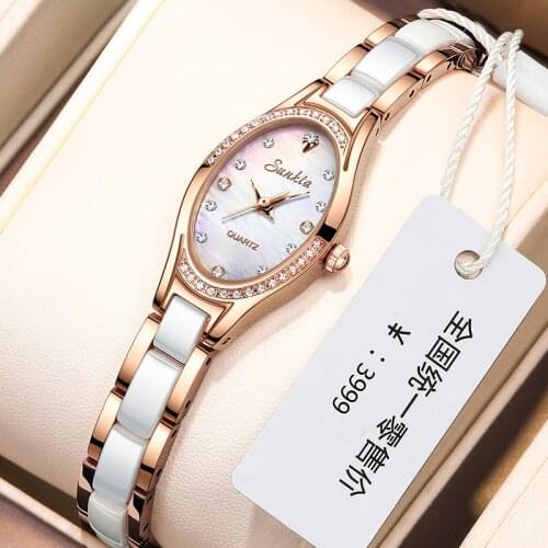 2021 Sunkta Watches Women Fashion Watch Luxury Stainless Steel Waterproof Female Clock Ladies Quartz Wristwatch Relogio Feminino
