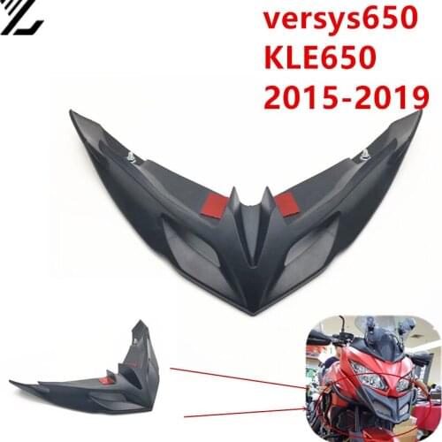 Motorcycle fairing parts long beak for kawasaki Versys650 Kle650 15-19 beak fixed wind inlet wing widened long inlet duct spoke