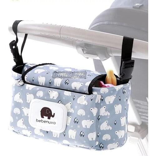 Mummy Diaper Bag Baby Stroller Organizer Bag Hook Baby Carriage Maternity Backpack Large Capacity Nappy Bag Stroller Accessories