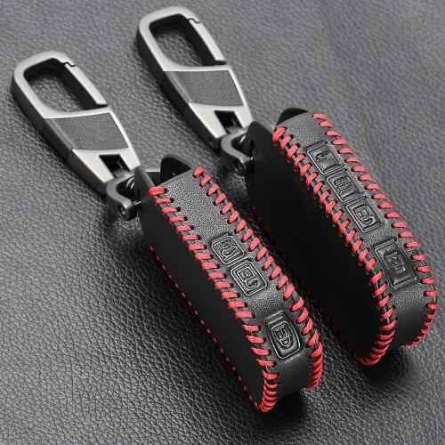 Leather Car Key Cover Case For Kia Sportage R Stinger Ceed CD Sorento Cerato Forte 2017 2018 2019 FLIP Key Shell