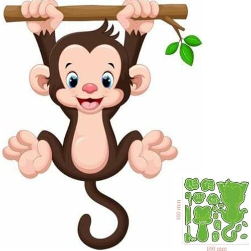 Metal Cutting Dies Animal monkey DIY Scrapbooking Paper Cards Decorative Craft Embossing