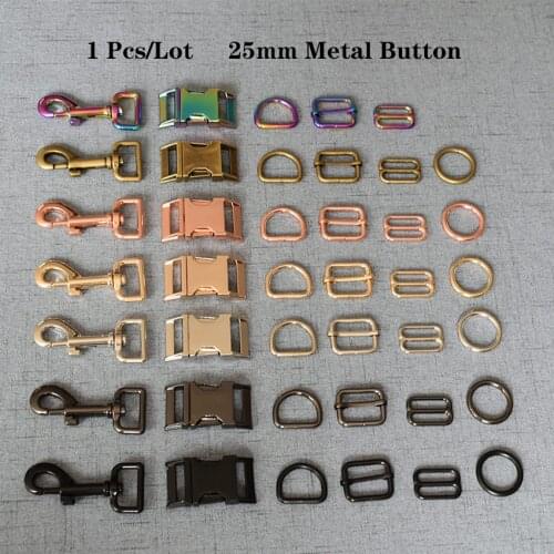 1 Pcs/Lot 25mm Metal Safety Strong Clips Lobster Clasp Dog Leash Carabiner Snap Hook DIY Key Chain Bag 25mmqb
