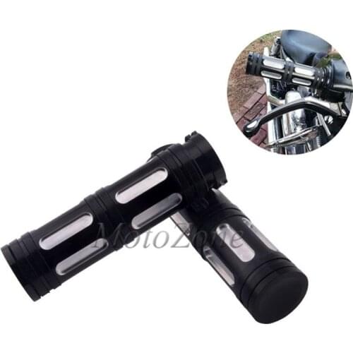 Motorcycle 1" 25mm Aluminum CNC Cut Handle Bar Hand Grips Replace For Harley Sportster XL883 XL1200 Touring Dyna Softail