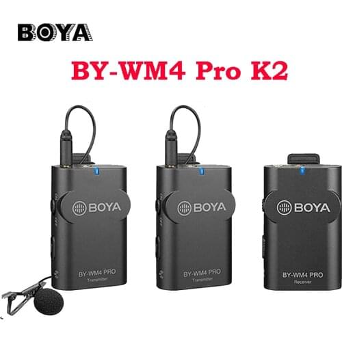 BOYA BY-WM4 Pro K6 K5 K4 K3 K2 K1 Lavalier mic Wireless Microphone IOS Type-C Interface for Smartphone iPhone Android