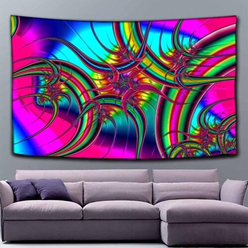 Psychedelic Starry Tapestry Flower Wall Hanging Room Sky Tapestries Art Home Decoration Accessories