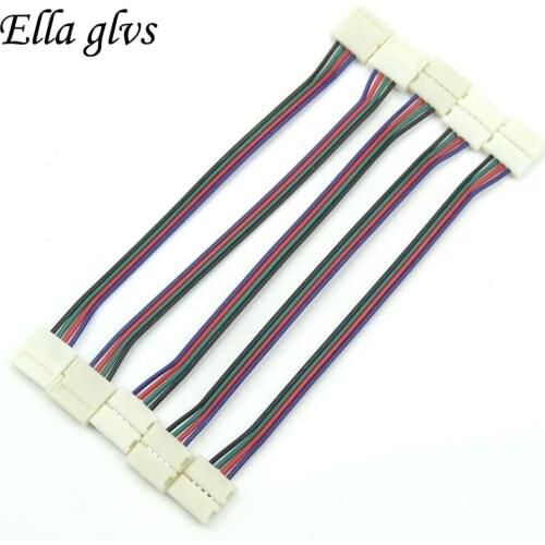500/pcs led strip connector 4 Pin 12mm Colorfu PCB Connector Adapter For 5050 LED RGB Strip