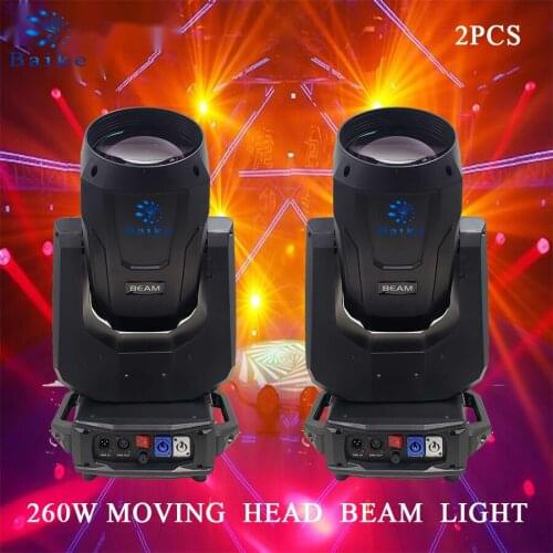 No duty 2pcs 260W 9R Beam Moving head Light Bulb 20 Channel Double Prism Rainbow Face Bar Party Wedding Dj Stage Light Equipment