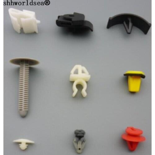 Shhworlsdea 100pcs Mixed Auto Fastener Car Bumper Clips Retainer Car Fastener Rivet Door Panel Fender Liner For All Car