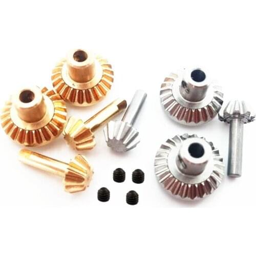 RC Car Steel Spare Part Upgrade Steel Front & Rear Axle Gear Shaft Driving Gear Set for WPL B1 B14 B16 B24 C14 C24 Perfectly Fit