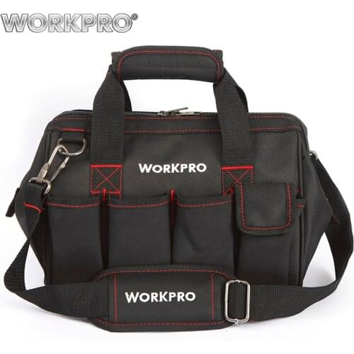 WORKPRO 12 Inches Tool Bag Waterproof Electrician Bag Multifunctional Bags for Travel Bags