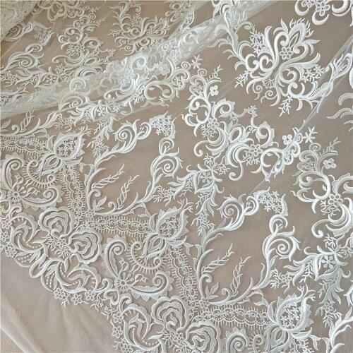 Sewing Cloth Lace Fabric Embroidered Flower Twig Dress Dress Lace Mesh Fabric