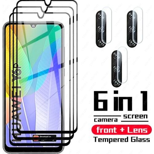 Anti-Burst Protective Glass For Huawei Y6P Tempered Glass Y5P Y7P Y8P Y8S Y5 y5 y6 y7 y8 p Screen Protector camera lens glass