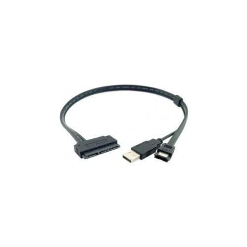 2.5 inch Hard Disk Drive SATA 22Pin TO Esata Data + USB Powered Cable 50cm