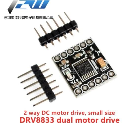DRV8833 2-channel DC motor controller module board 1.5A 3V-10V h-bridge